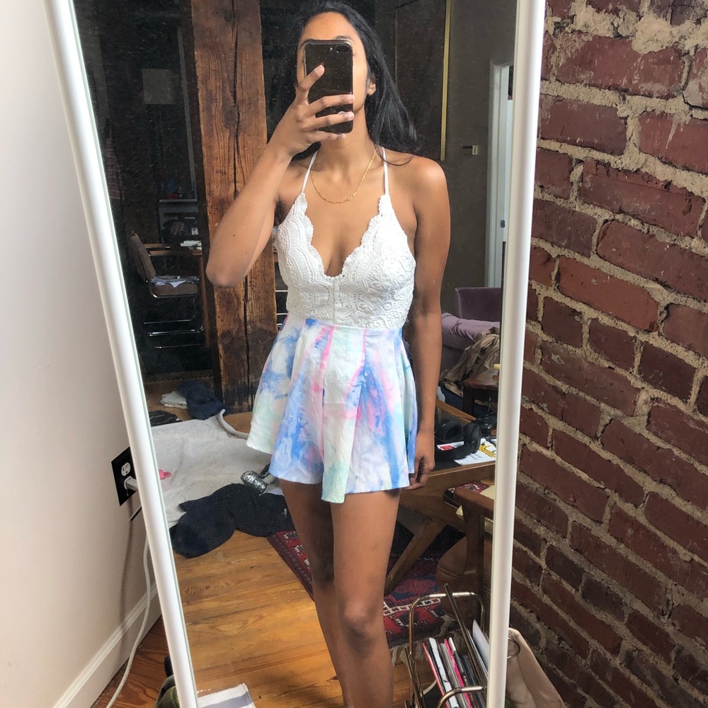 LF Lacy Springtime Romper